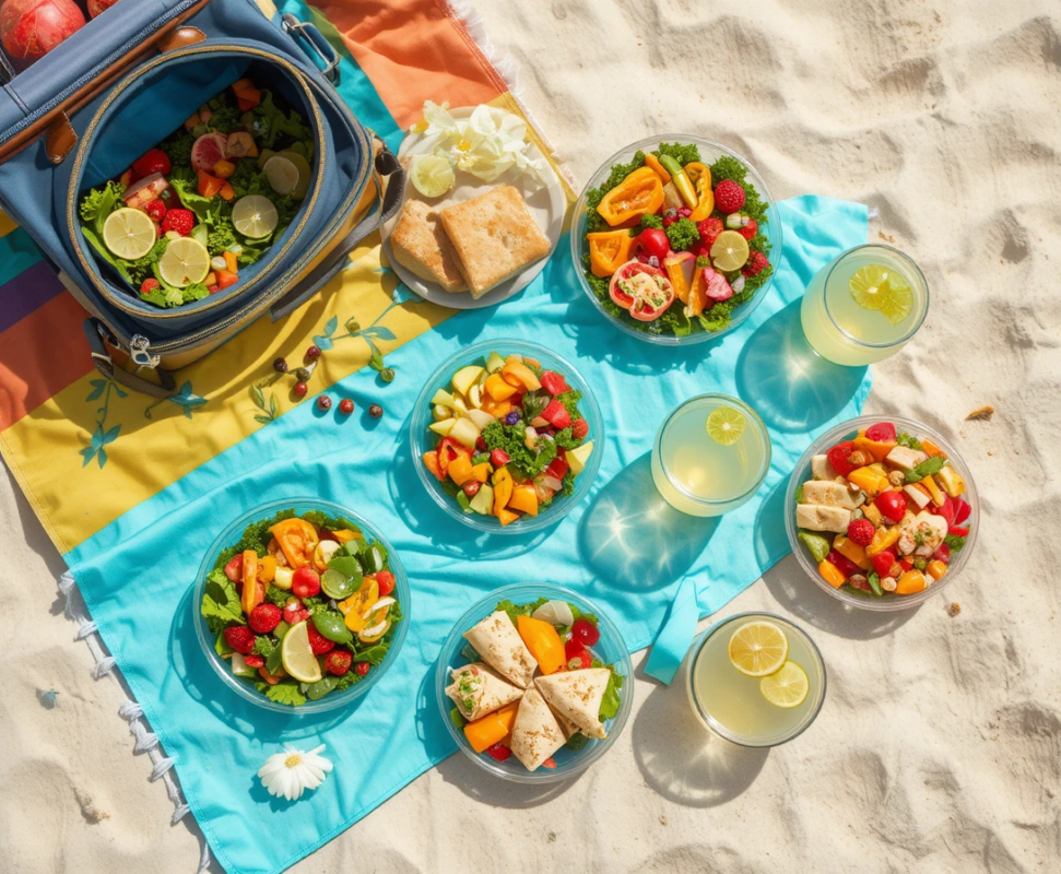 Receitas Saudáveis para Levar à Praia Sem Estragar