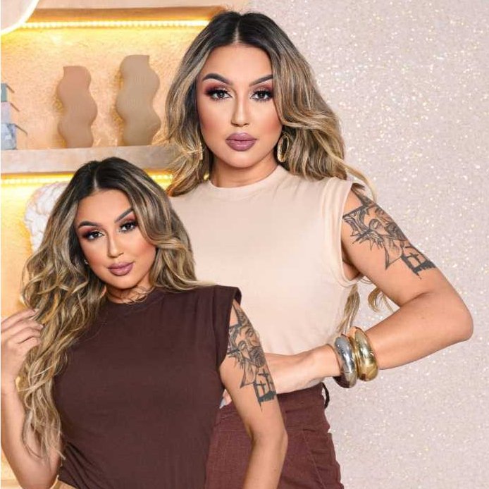 Kit 2 Blusas Femininas Muscle Tee