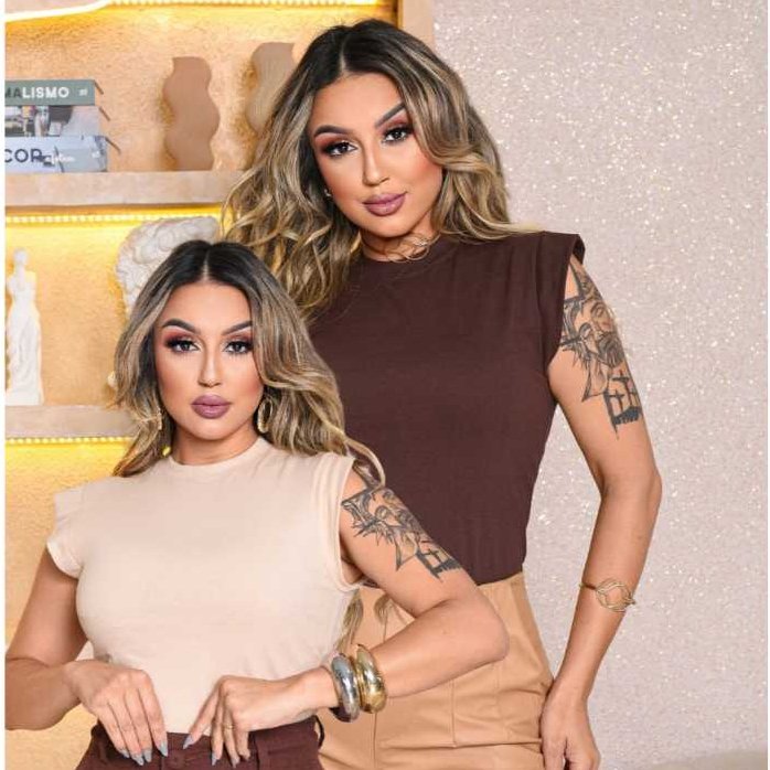 Kit 2 Camisetas Muscle Tee Femininas