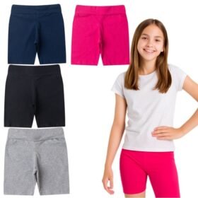Kit de Shorts Ciclista Infantil Feminino
